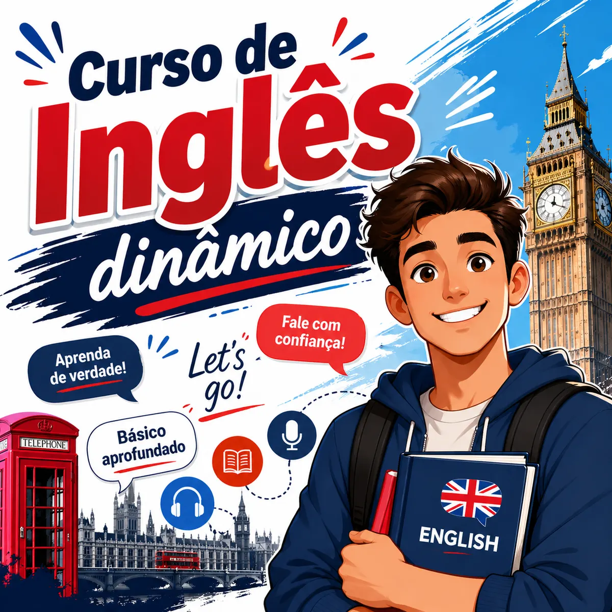 Curso de Inglês básico aprofundado