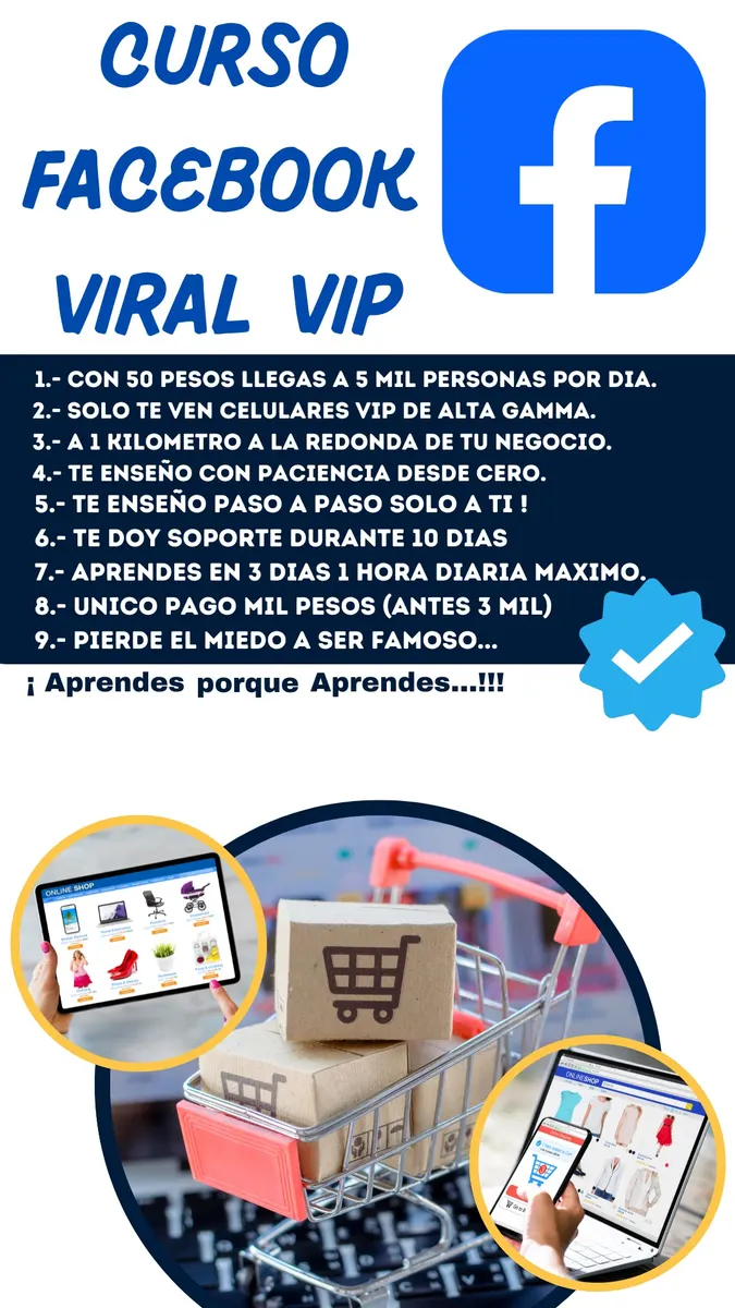 ¡APRENDE A VENDER A CELULARES VIP DE ALTA GAMMA EN FACEBOOK!!
