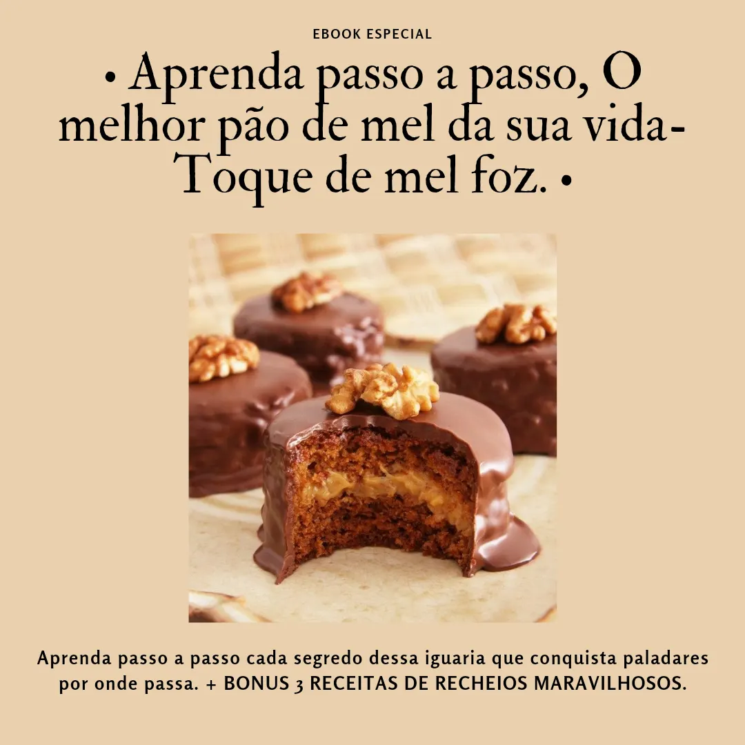 Aprenda passo a passo a fazer O melhor pão de mel da sua vida - toque de mel foz