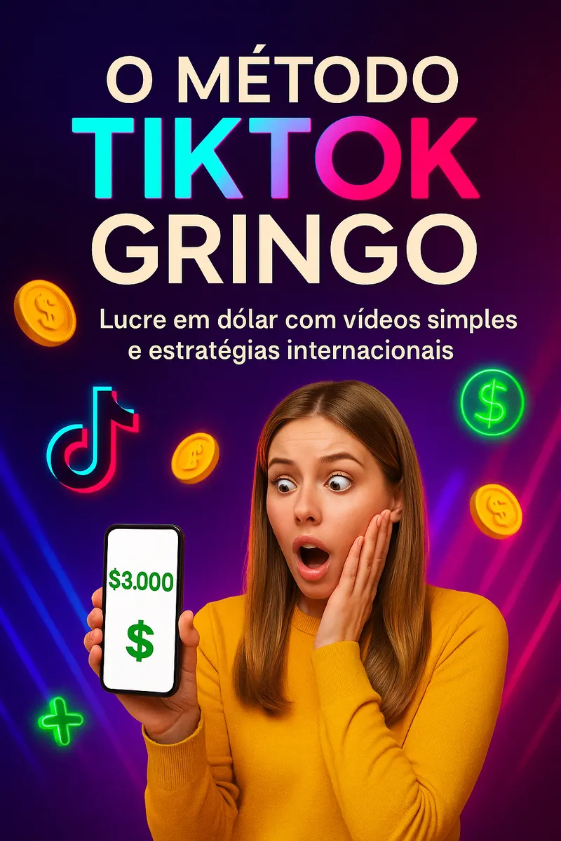 O Método TikTok Gringo – Lucre em Dólar com Vídeos Simples