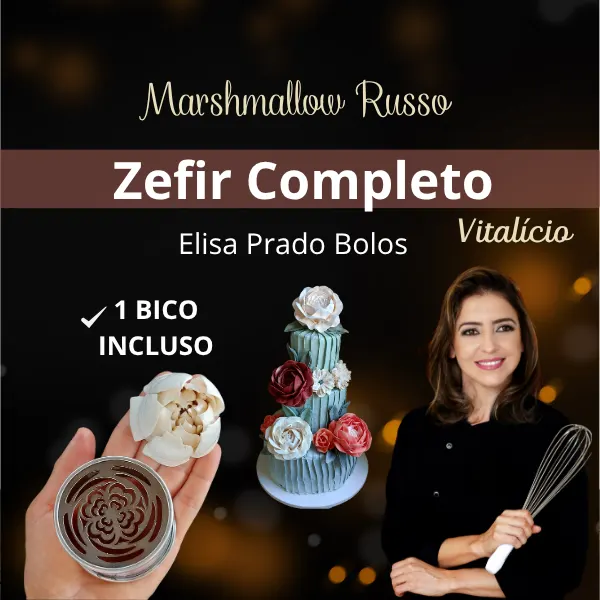 Zefir - Marshmallow Russo - Com 1 Bico Exclusivo Incluso - Formação Completa