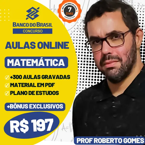 TREINAMENTO DE MATEMÁTICA PARA CONCURSO DO BANCO DO BRASIL 2023