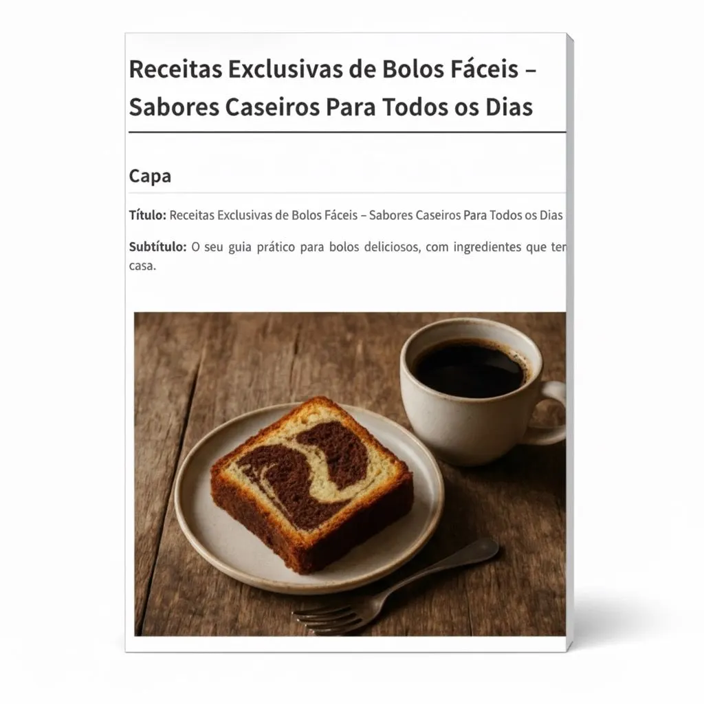 Receitas Exclusivas de Bolos Fáceis - Sabores Caseiros Para Todos os Dias
