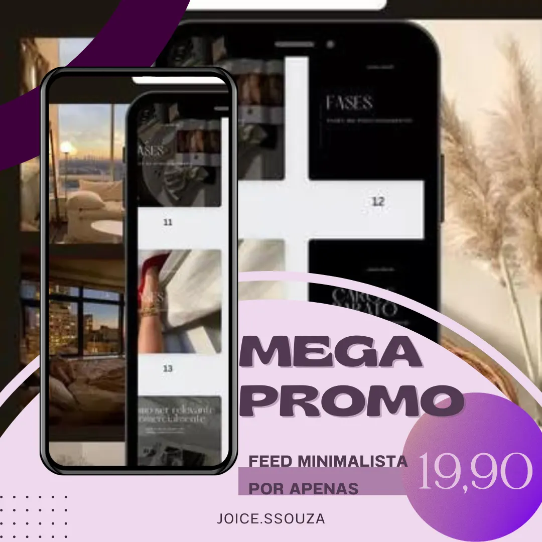 MINIMALISTA-Feed de Impacto e atraente.