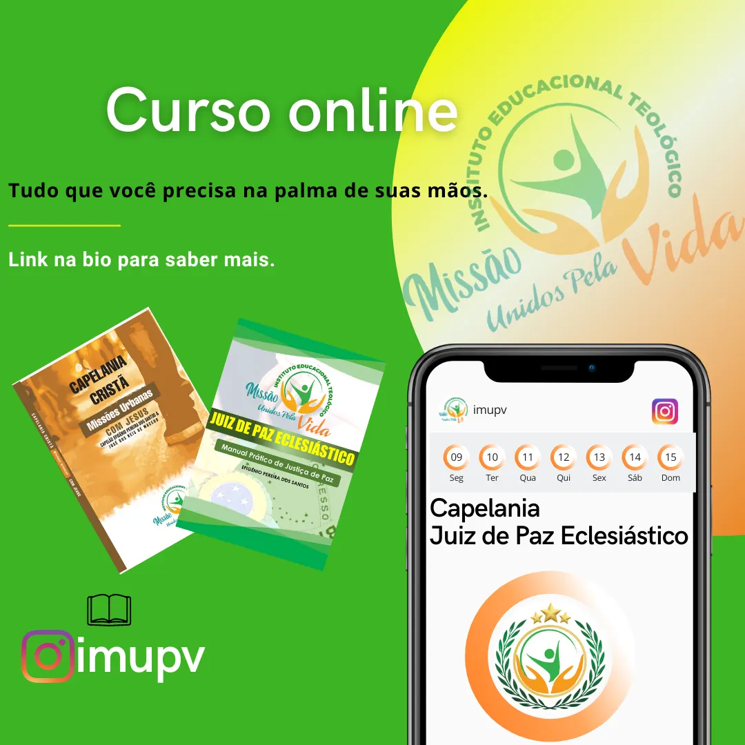 Curso de Capelania Internacional & Juiz de Paz Eclesiástico