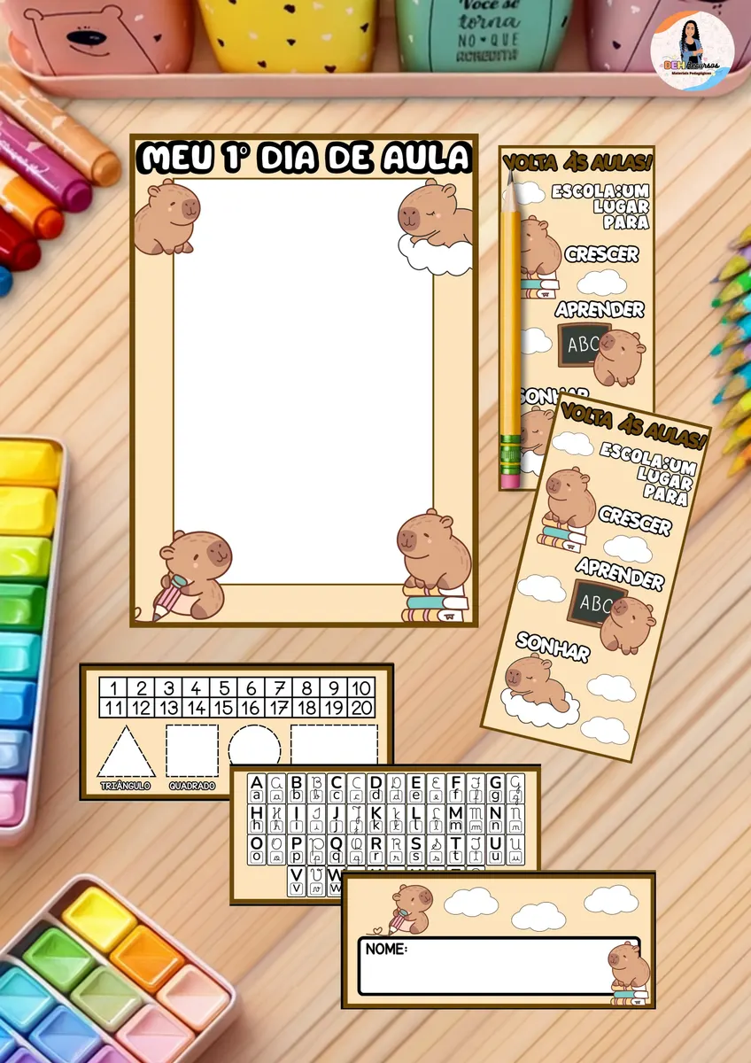 *LEMBRANCINHA VOLTA ÀS AULAS CAPIVARA 🤎☁️✨*
