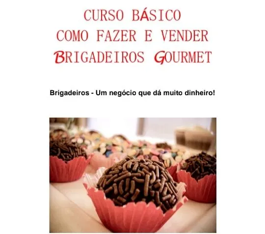 Curso de brigadeiros gourmets