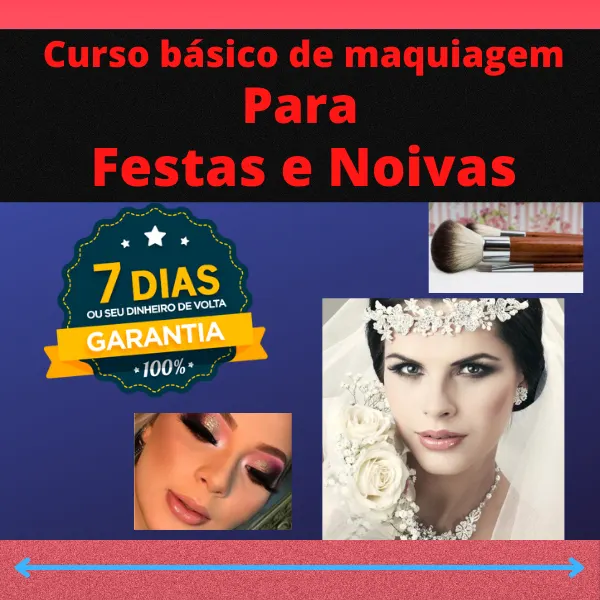 Curso básico de maquiagem para festas e noivas