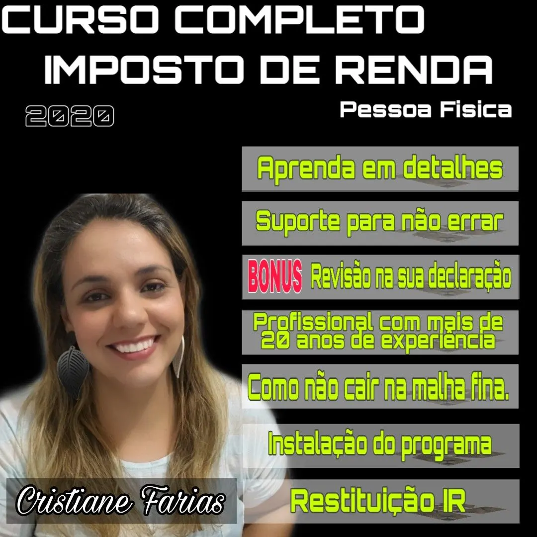 CURSO COMPLETO IMPOSTO DE RENDA 2020