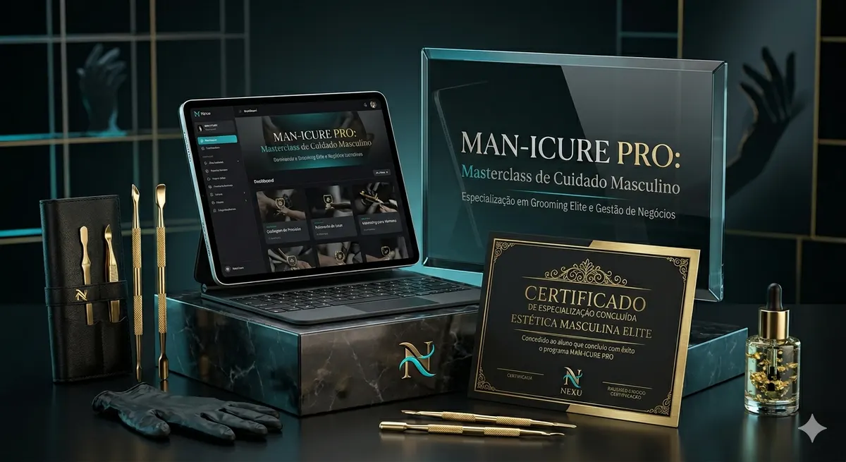 CURSO MAN-ICURE PRÓ: ESPECIALISTA EM ESTÉTICA MASCULINA