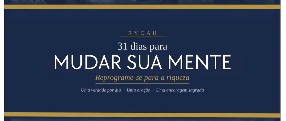 31 dias para Mudar sua Mente