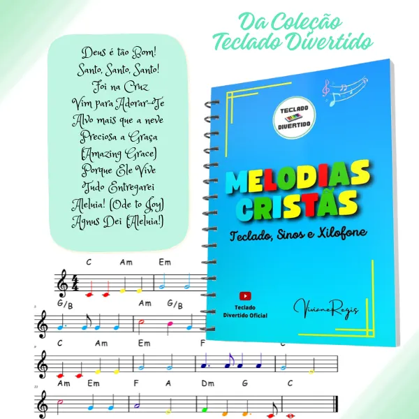 MELODIAS CRISTÃS PARA TECLADO, SINOS E METALOFONES