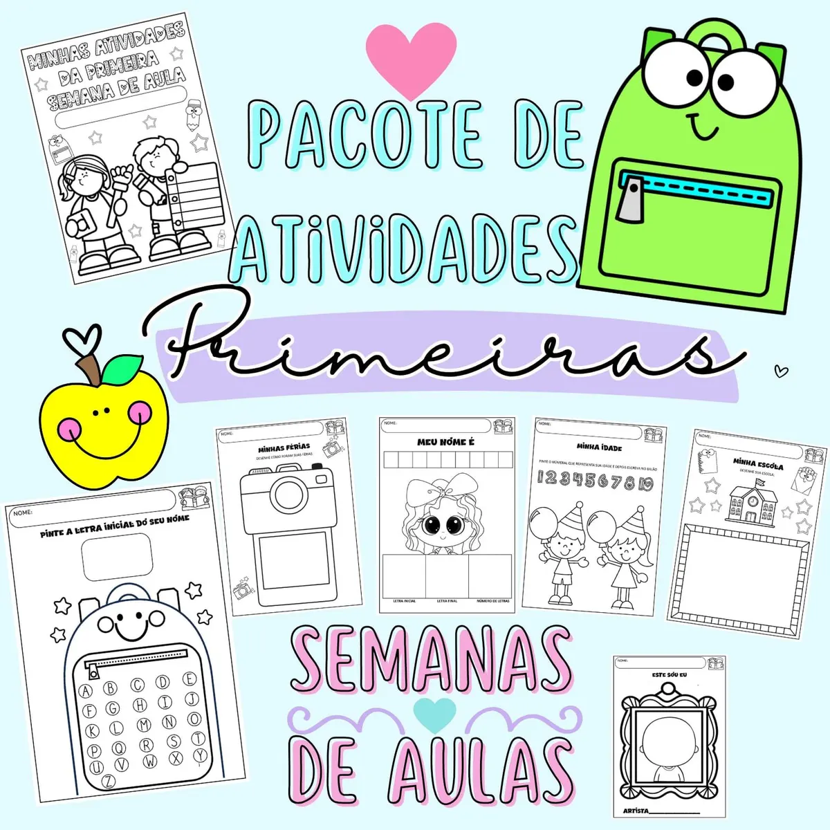 Pacote de Atividades para as Primeiras Semanas de Aulas