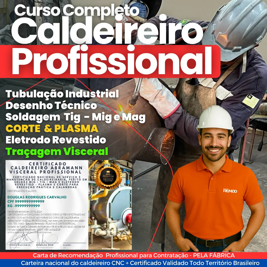 Curso Completo Caldeiraria + Traçador Visceral Profissional ( Vídeo aulas + PDF)