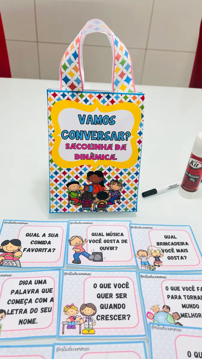 Sacolinha da dinâmica volta às aulas