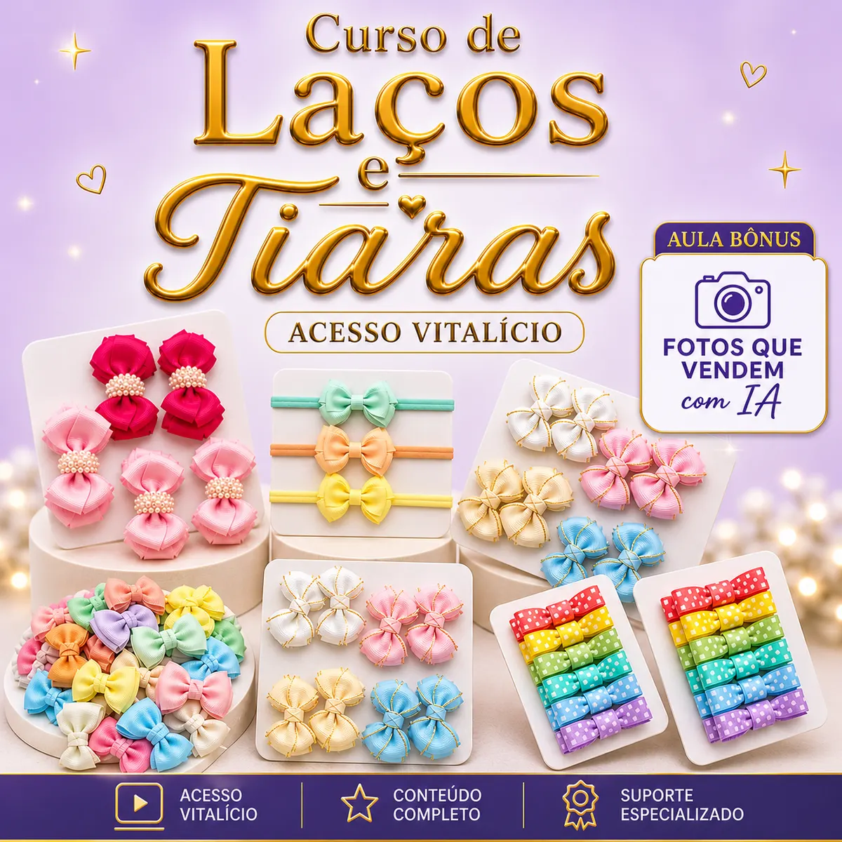 Curso de Laços e Tiaras by Bora Fazer Lacitos