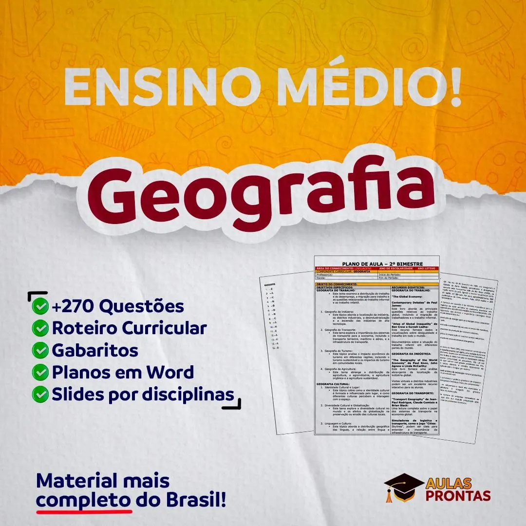GEOGRAFIA - PLANEJAMENTOS E ATIVIDADES - BNCC