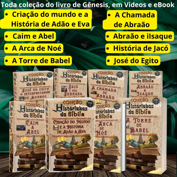 Coleção Completa do Livro de Gênesis: Vídeos e eBooks Resumidos e Explicados!