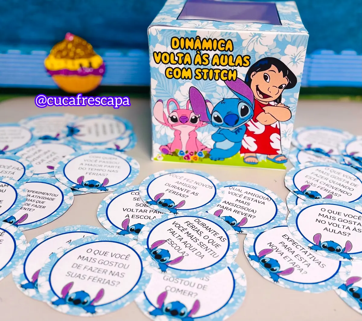 Dinâmica volta às aulas Stitch