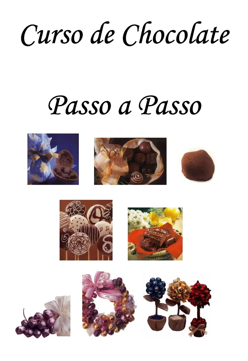 Curso de chocolate PASSO A PASSO