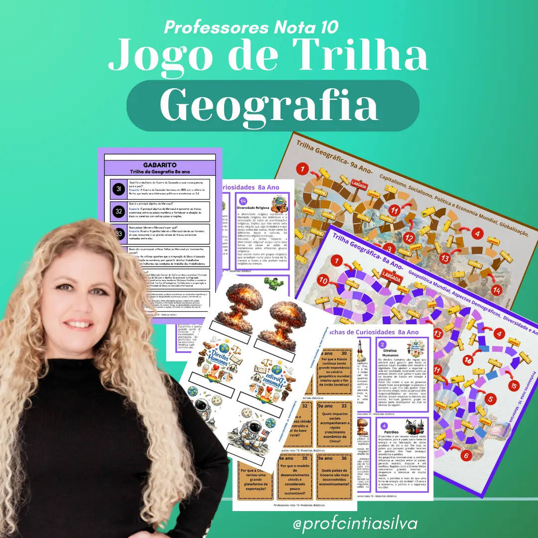 Combo Jogos de Trilha - Geografia