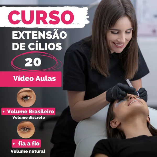 Curso Completo - Extensão De Cilios Com 20 Videos Aulas