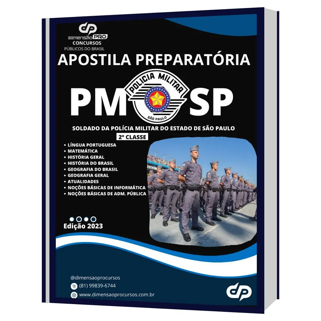 Apostila de Estudos para o Concurso da Policia Militar do Estado de Pernambuco (PMESP) + Cardeno de Questões