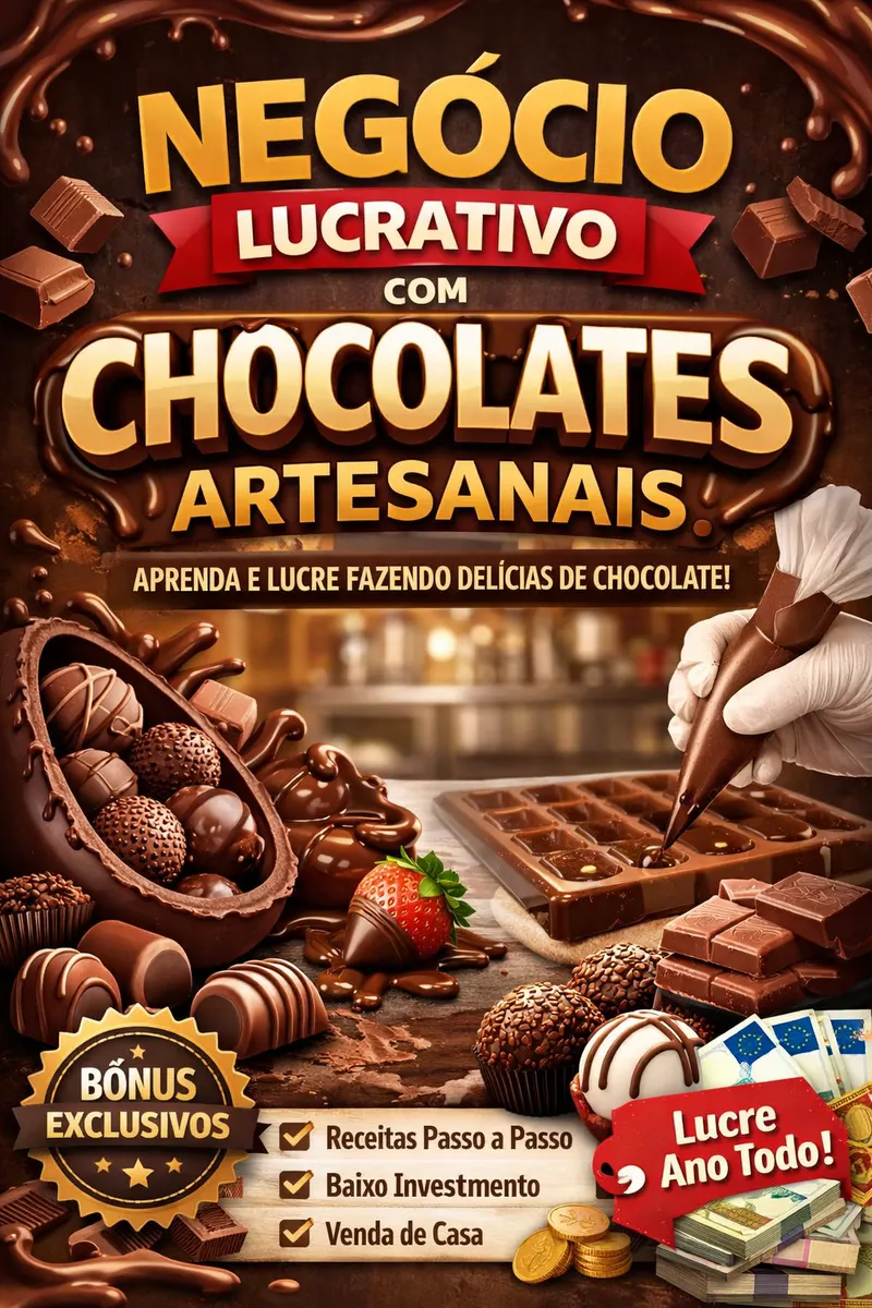 Curso Completo de Chocolates para Vender o Ano Todo
