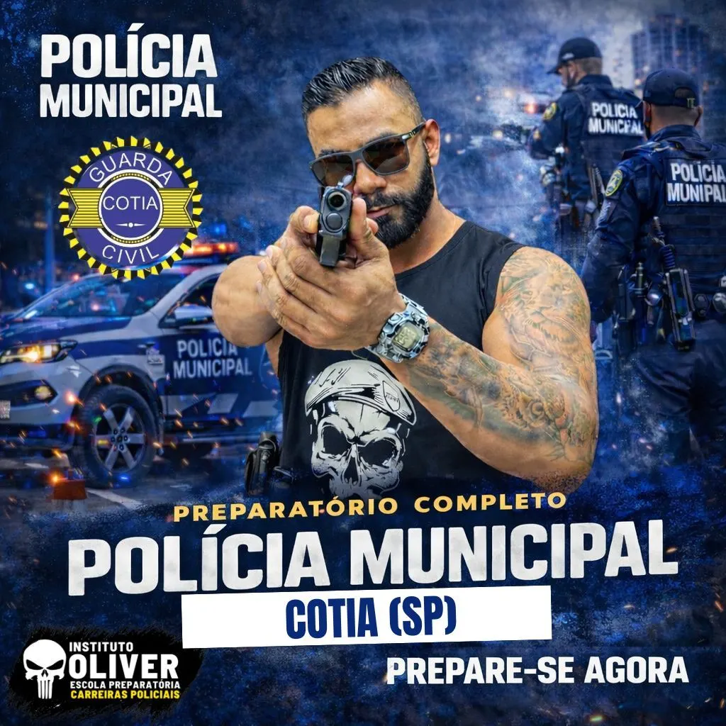 👮‍♂️ Preparatório Completo GUARDA MUNICIPAL de COTIA - SP 👮‍♂️ GCM - Instituto Óliver