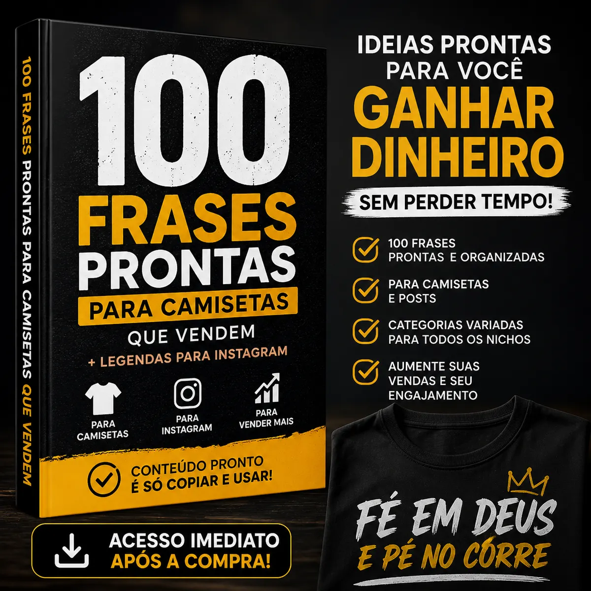 100 Frases Prontas para Camisetas que Vendem + Legendas para Instagram