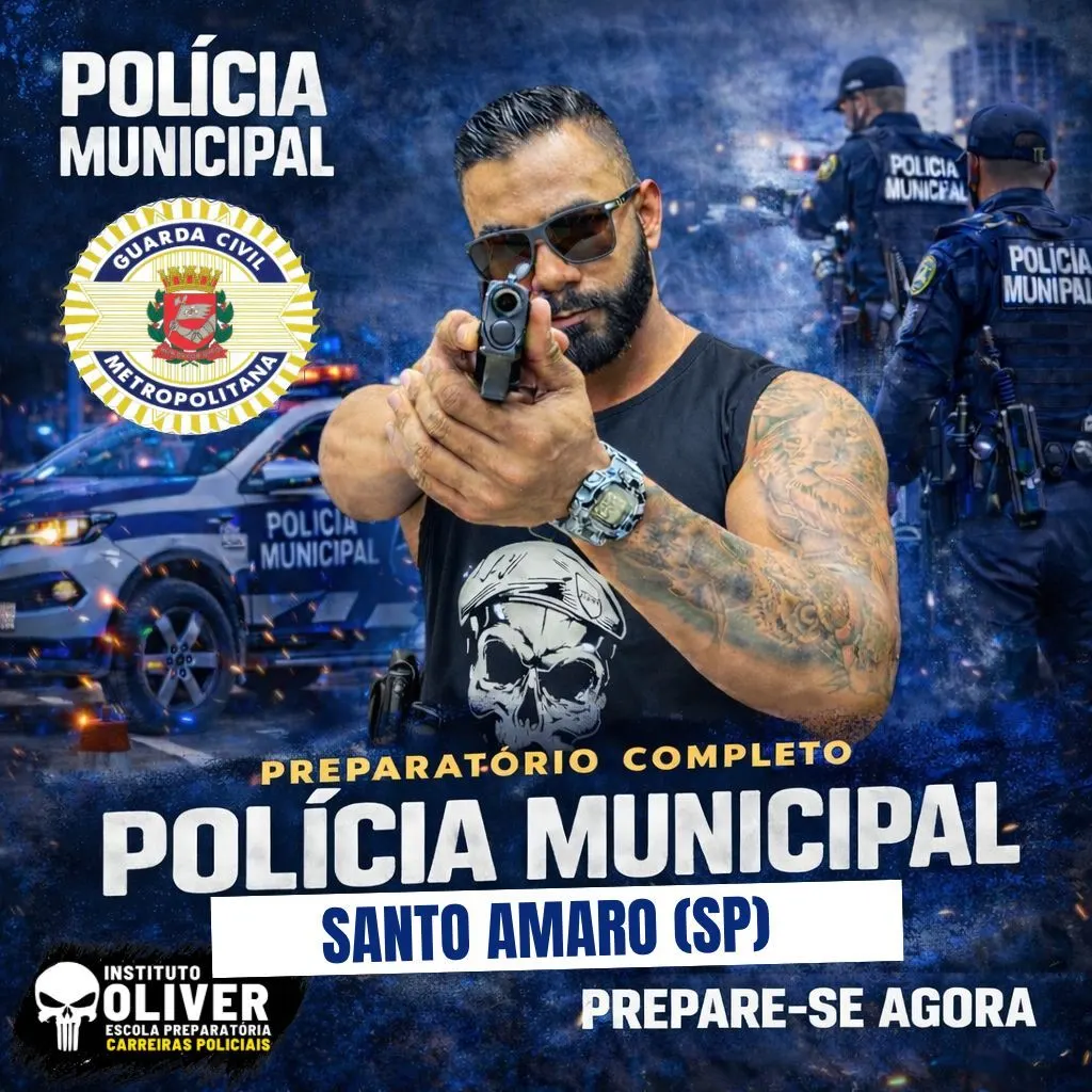 👮‍♂️ Preparatório Completo GUARDA MUNICIPAL da Santo Amaro SP  👮‍♂️ GCM - Instituto Óliver
