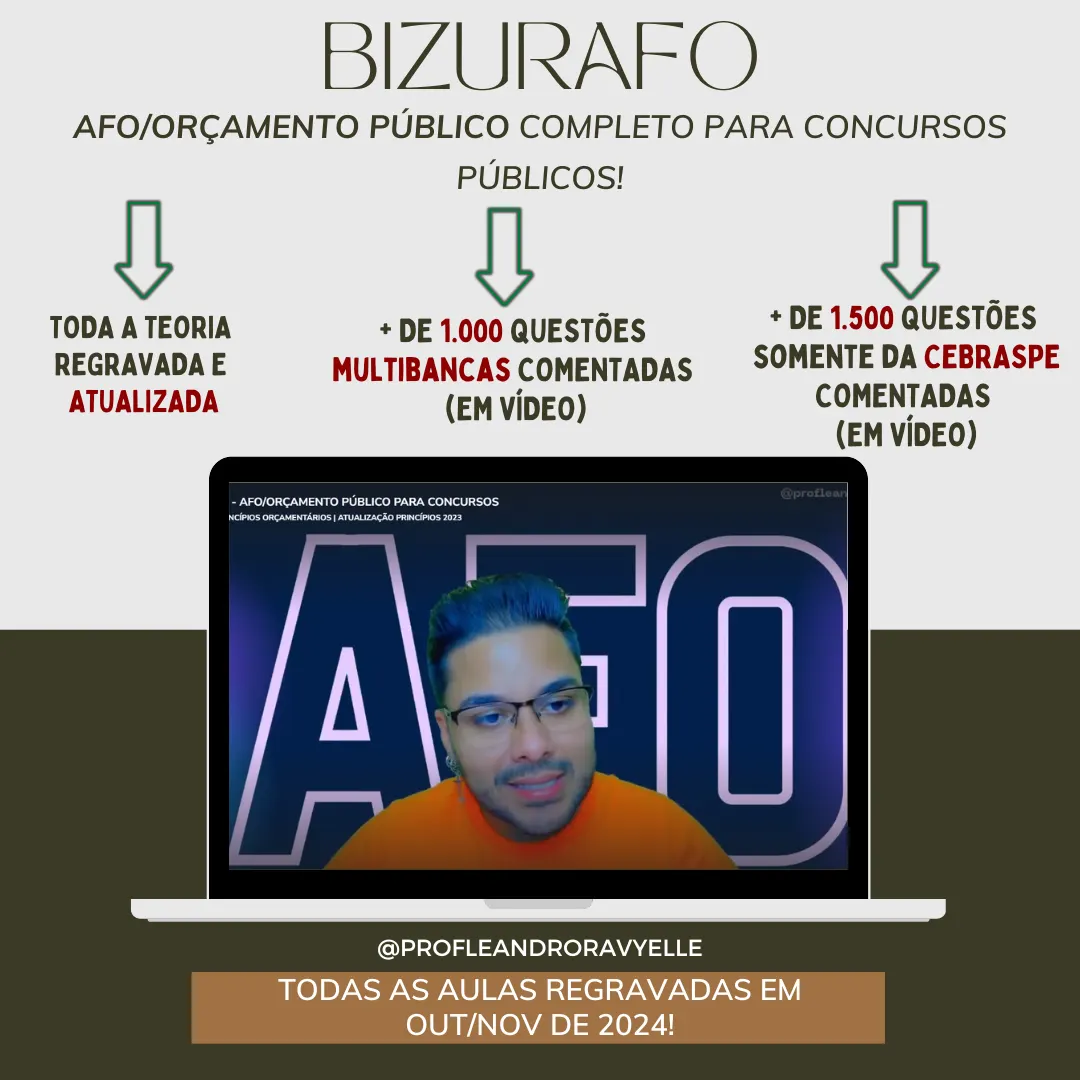 BIZURAFO: AFO COMPLETO PARA CONCURSOS
