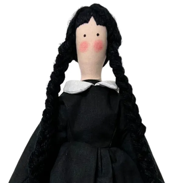Wandinha da Fluflu - Estilo Tilda - Curso Online Passo a Passo com Moldes em Tamanho Real