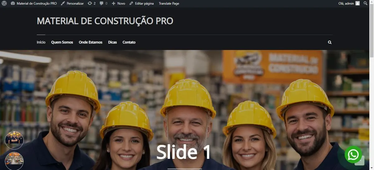 Site de Material de Construção