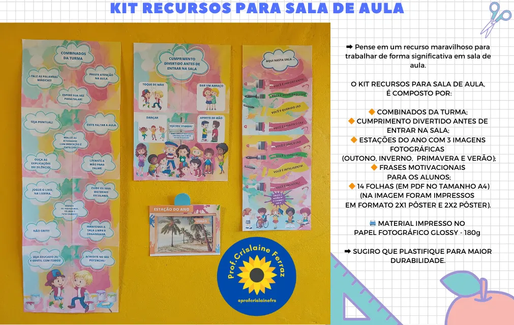 KIT RECURSOS PARA SALA DE AULA