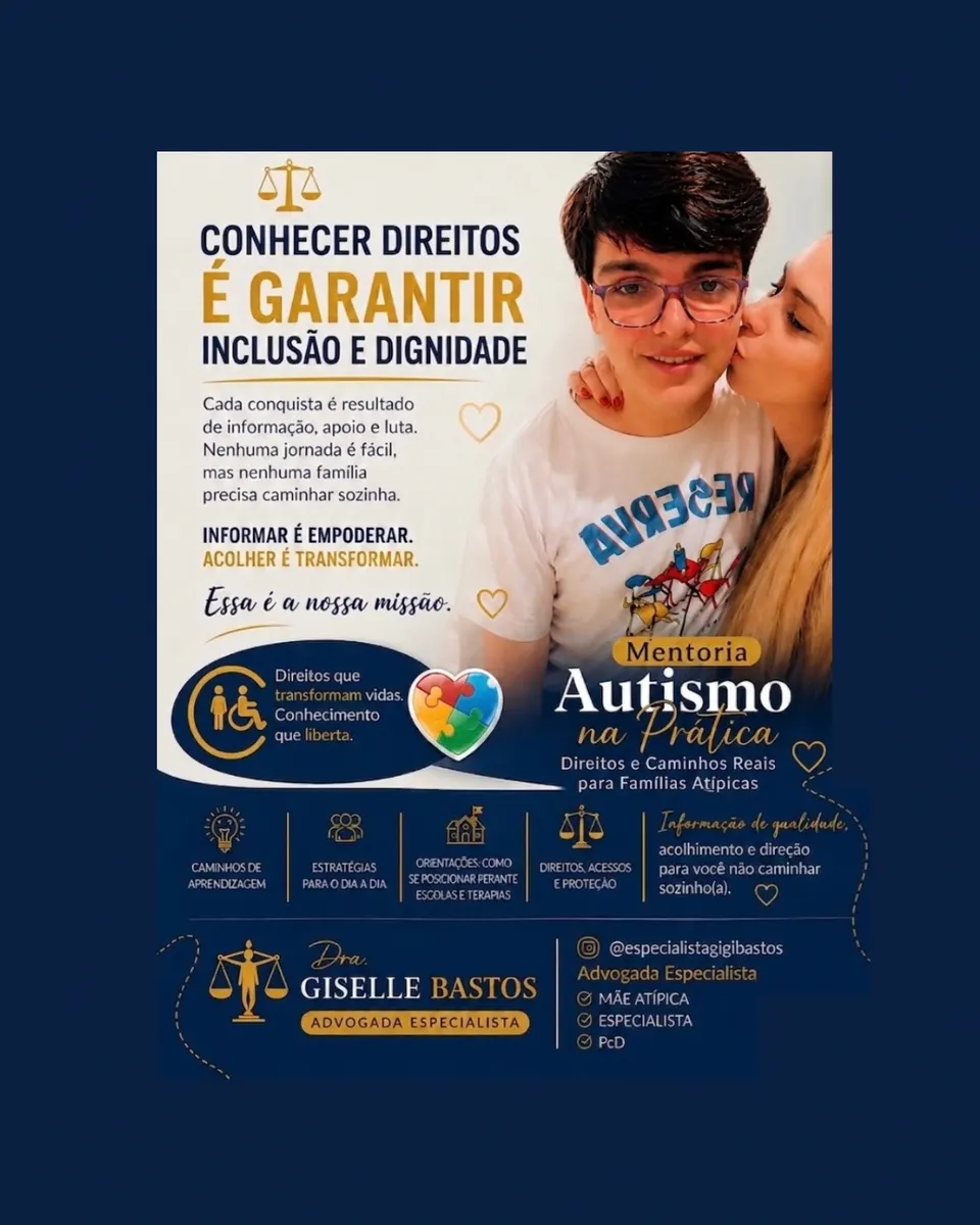 Mentoria Autismo na prática - Direitos e caminhos reais para Famílias Atípicas