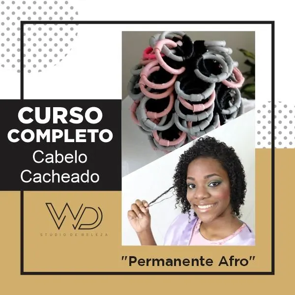 Curso Cabelo Cacheado Permanente Afro