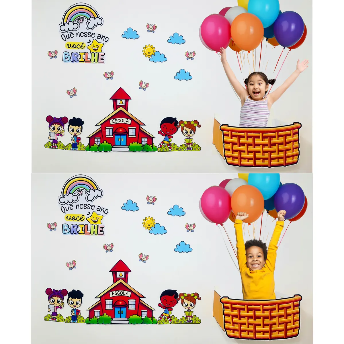 Painel Balão 3D Volta às Aulas