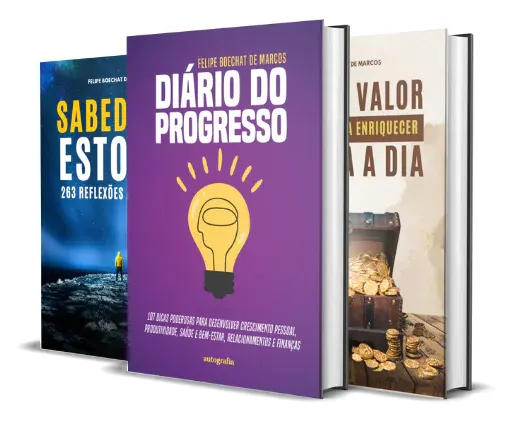 Combo Evoluir (Diário do Progresso + Sabedoria Estoica + Minuto Valor)