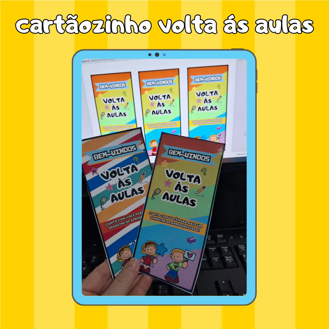 Cartãozinho volta às aulas