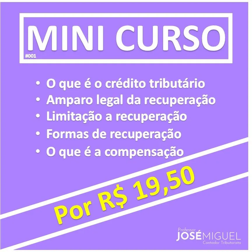 Mini Curso - Embasamento Legal da Recuperação de Créditos