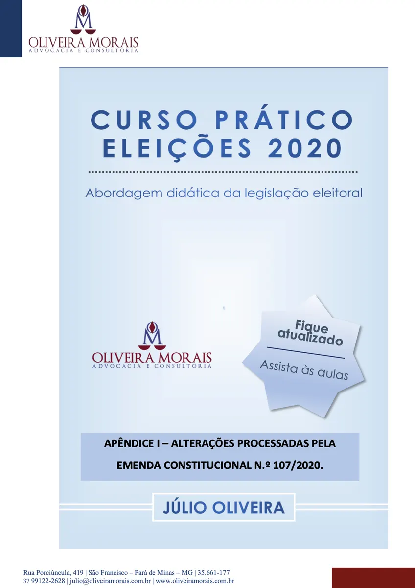 Eleições 2020 - Curso Prático