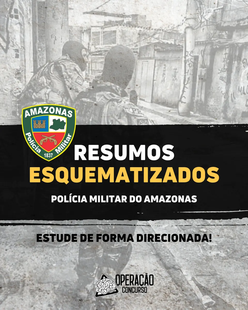 PMAM - APOSTILA DIGITAL + Cronograma de Estudos + Simulados Comentados (Soldado)