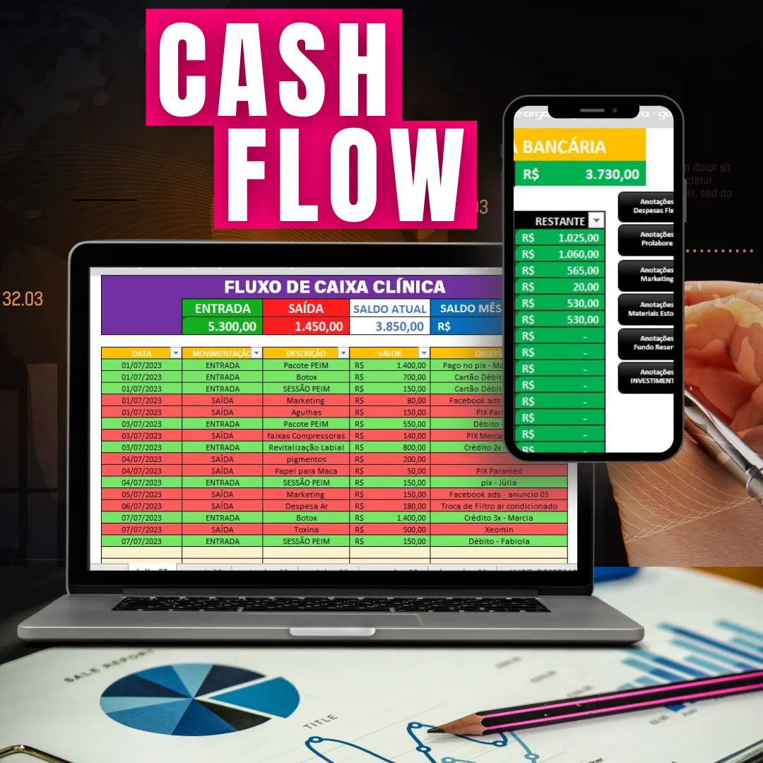 CASH FLOW - PLANILHA DE FLUXO DE CAIXA.