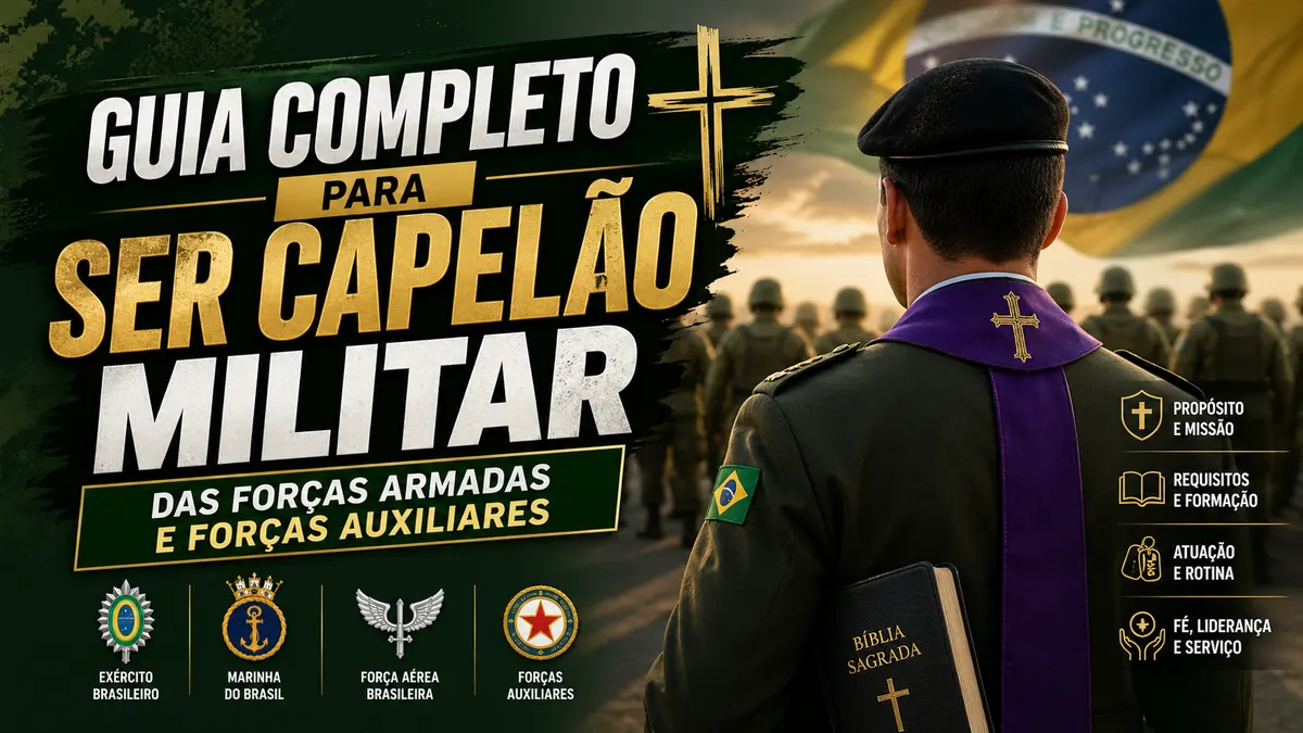 Guia Completo para Ser Capelão Militar das Forças Armadas e Forças Auxiliares: Formação, Requisitos e Atuação