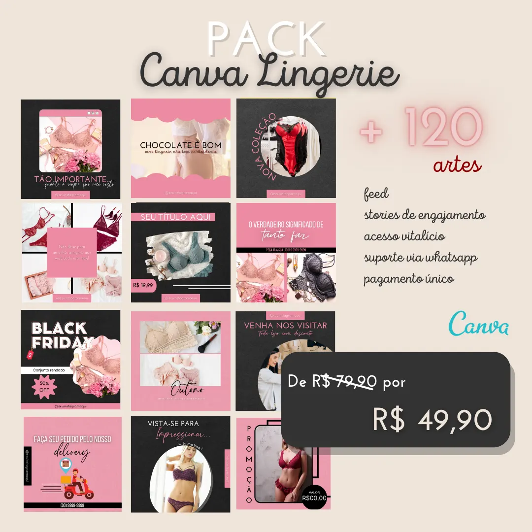 Pack Canva Lingerie