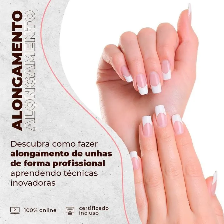 CURSO ALONGAMENTO DE UNHAS COM MAIS DE 50 VÍDEO AULAS
