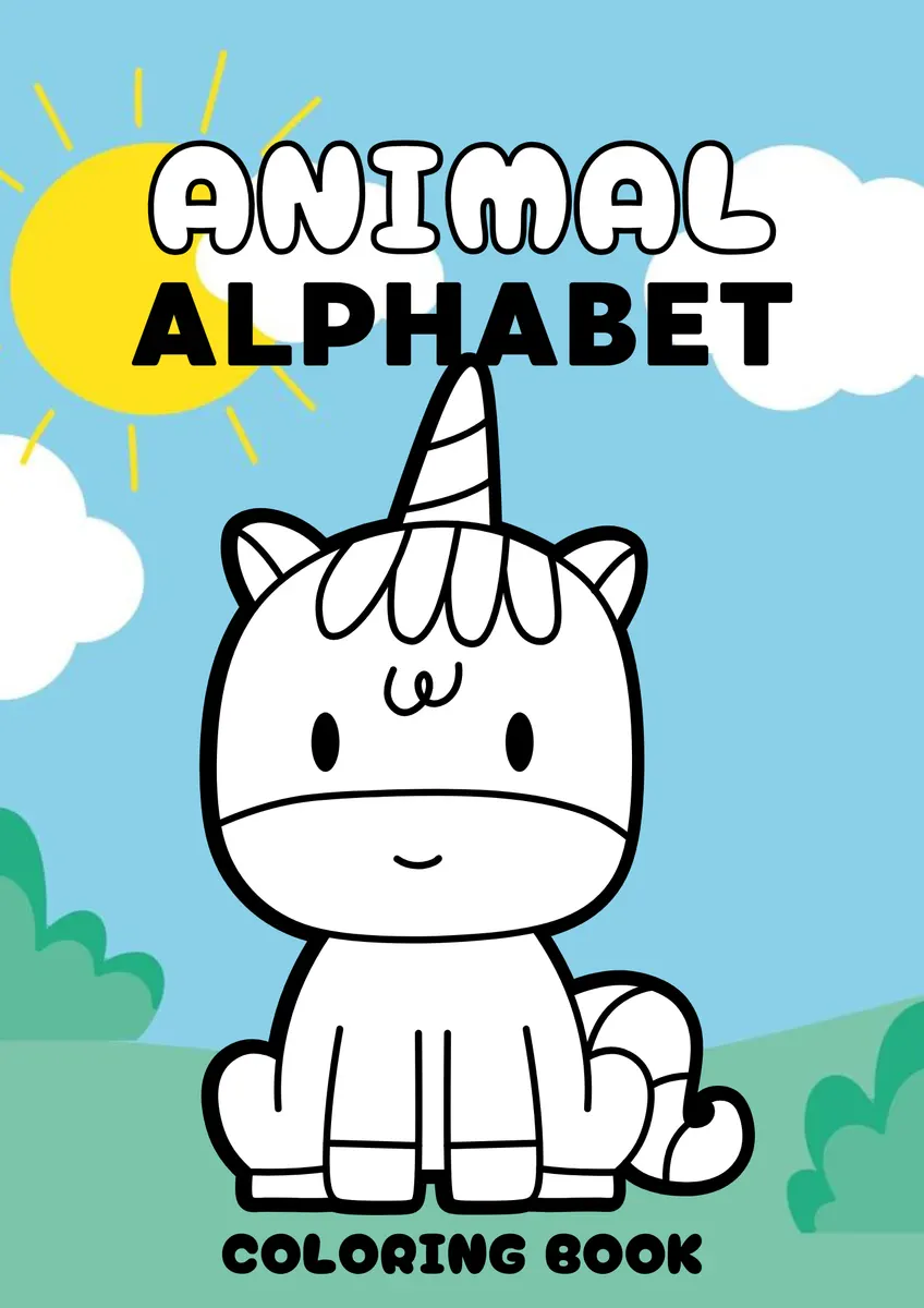 Libro para Colorear Infantil Digital – Aprende Palabras en Inglés Mientras Coloreas