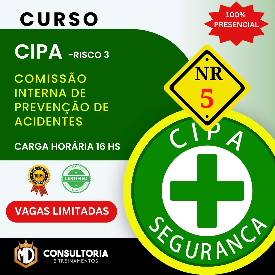 NR-05 CIPA - RISCO 3 - CURSO PRESENCIAL