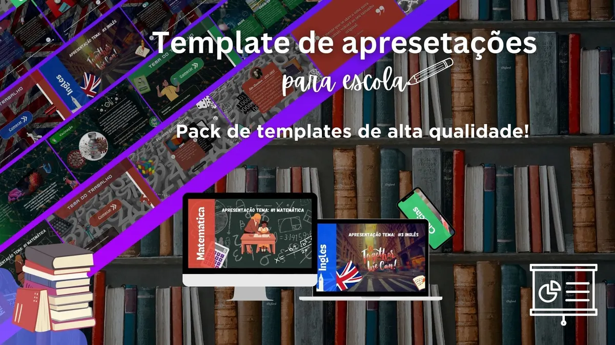 Template de apresentações para escola - Canva
